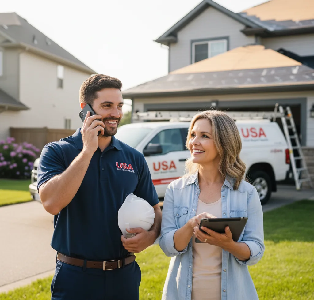 USA Roof Repair Experts customer support in Kindred